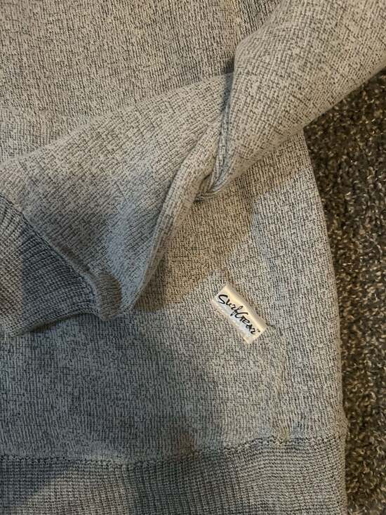 SurfGear Outer Banks North Carolina Heather Grey Pullover Hoodie Size Small - Picture 2 of 4